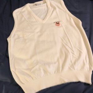 VTG 1980 Disney Mickey Mouse Golfing SWEATER Vest